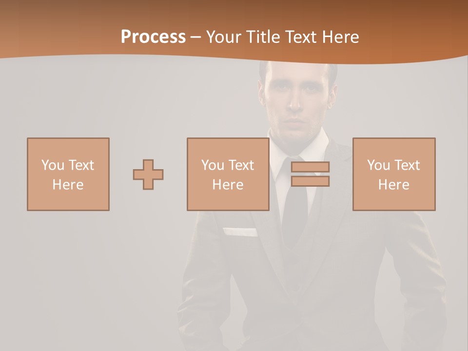 Banker Successful Clerk PowerPoint Template