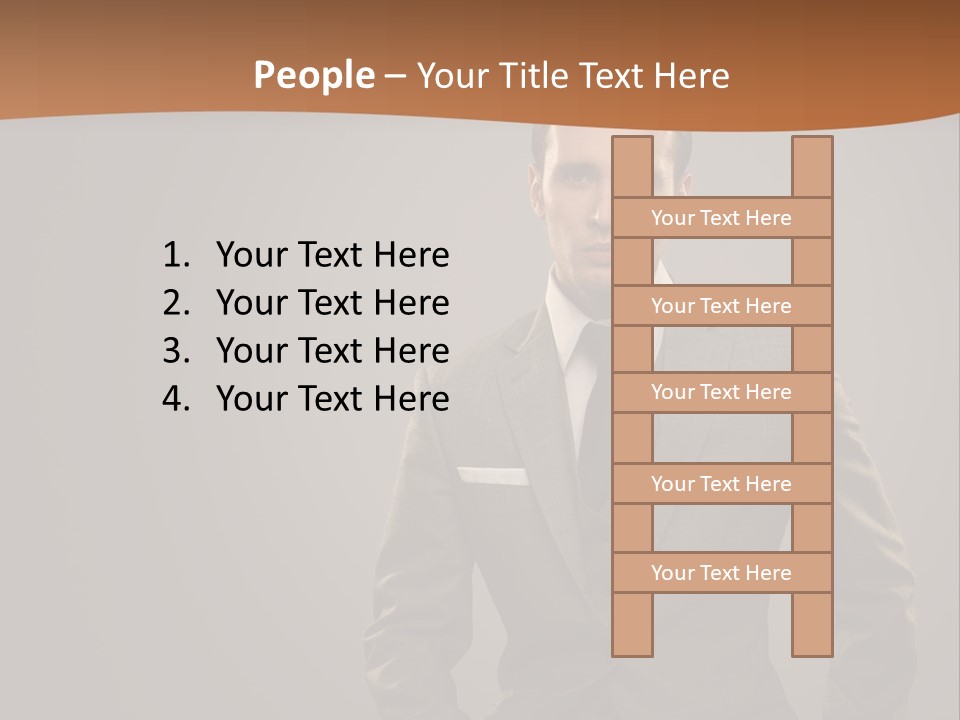 Banker Successful Clerk PowerPoint Template