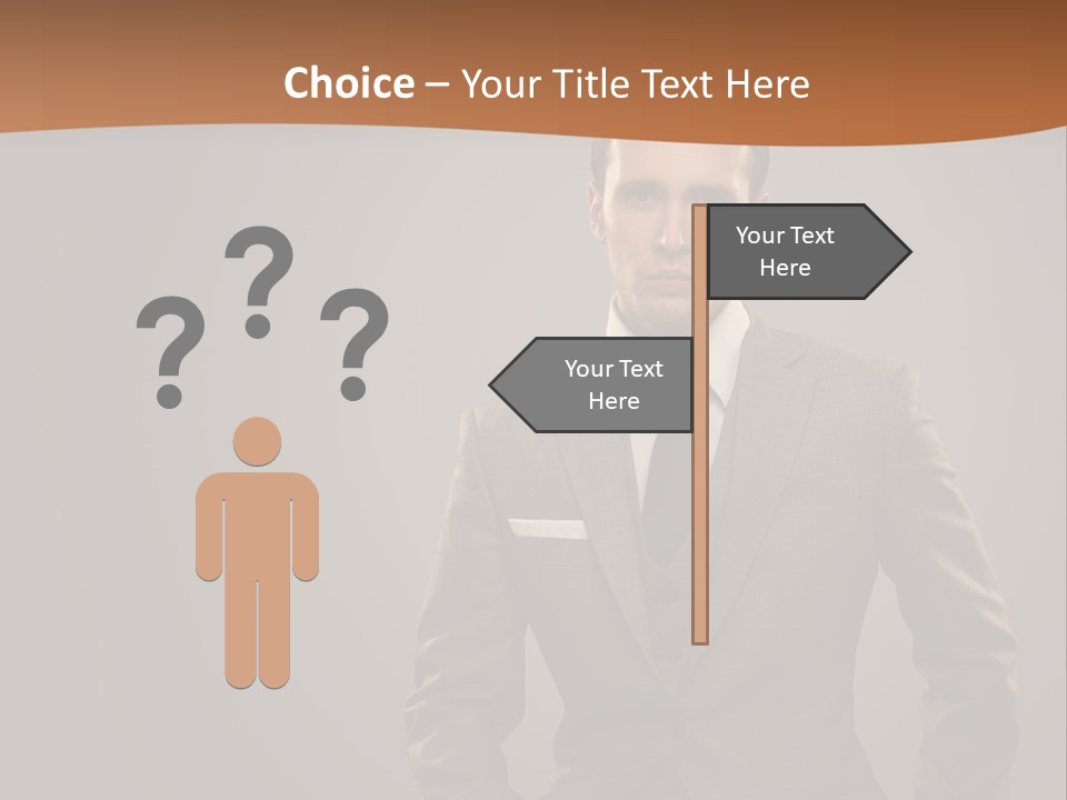 Banker Successful Clerk PowerPoint Template