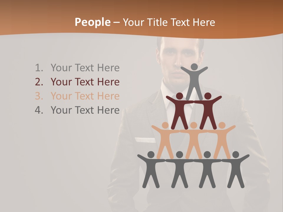 Banker Successful Clerk PowerPoint Template