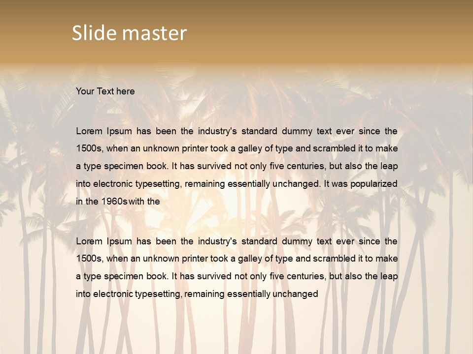 Adventure Sand Asia PowerPoint Template