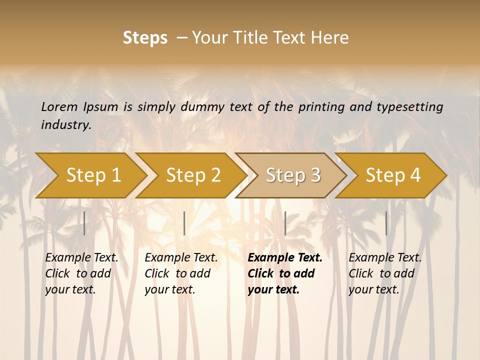 Adventure Sand Asia PowerPoint Template