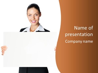 Card Person Happy PowerPoint Template