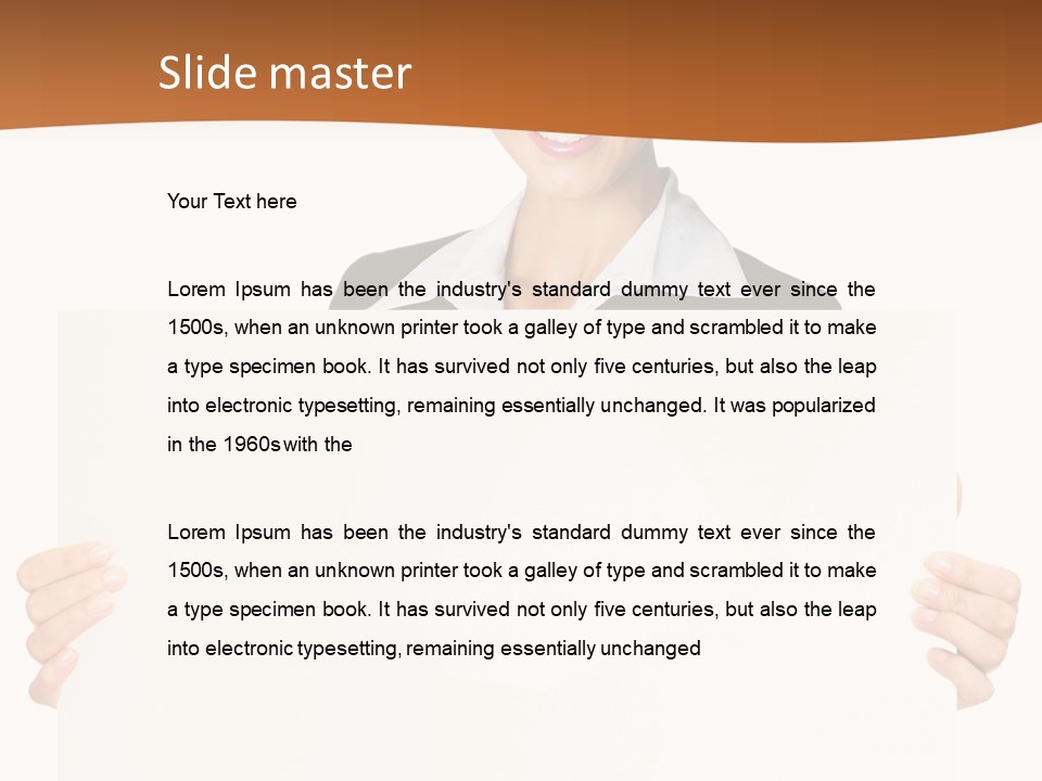 Card Person Happy PowerPoint Template