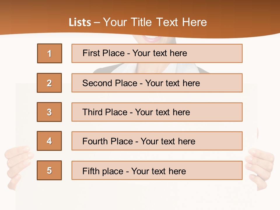 Card Person Happy PowerPoint Template