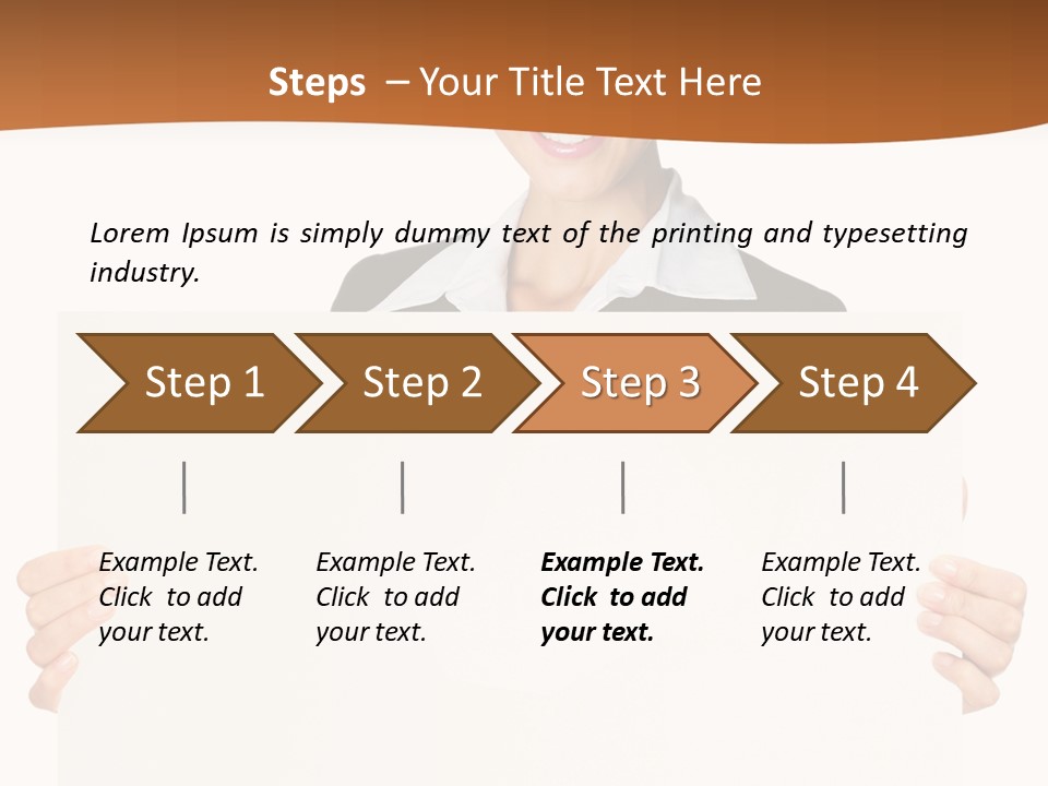 Card Person Happy PowerPoint Template