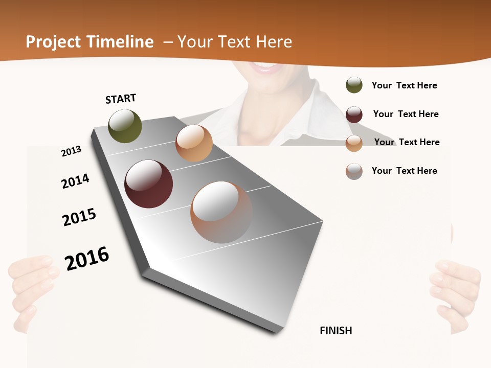 Card Person Happy PowerPoint Template