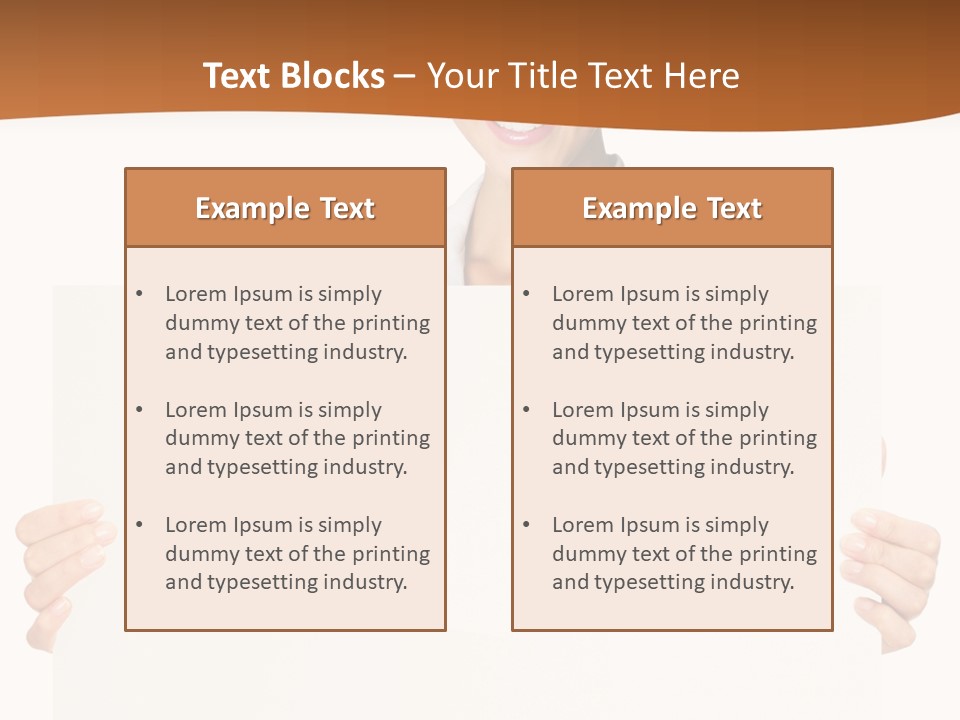 Card Person Happy PowerPoint Template