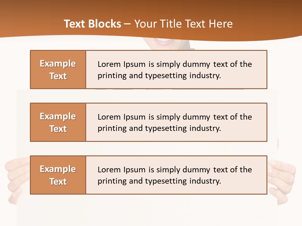 Card Person Happy PowerPoint Template