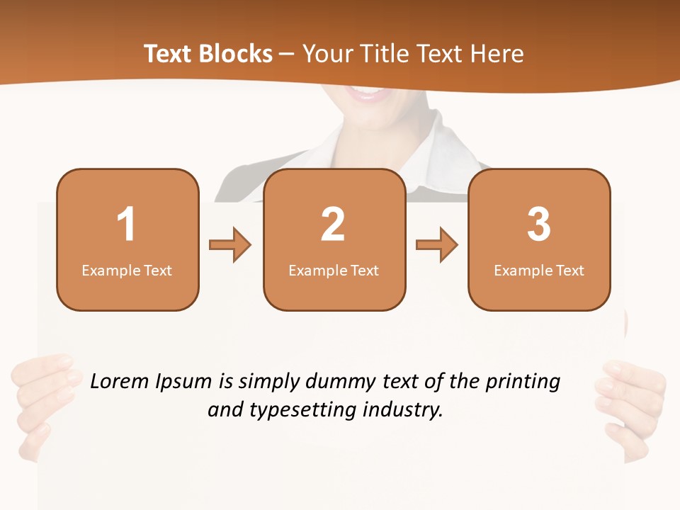 Card Person Happy PowerPoint Template