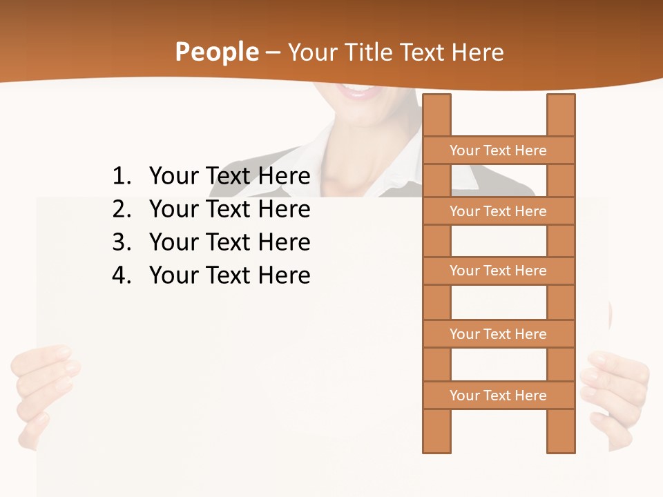 Card Person Happy PowerPoint Template