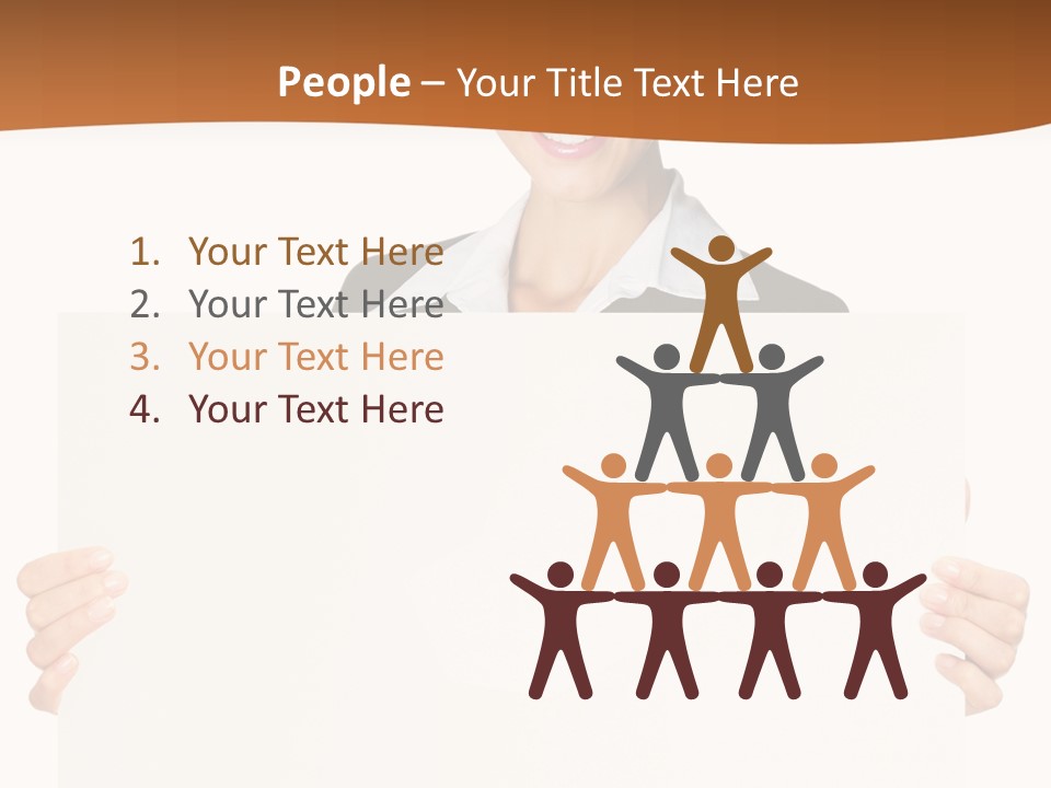 Card Person Happy PowerPoint Template