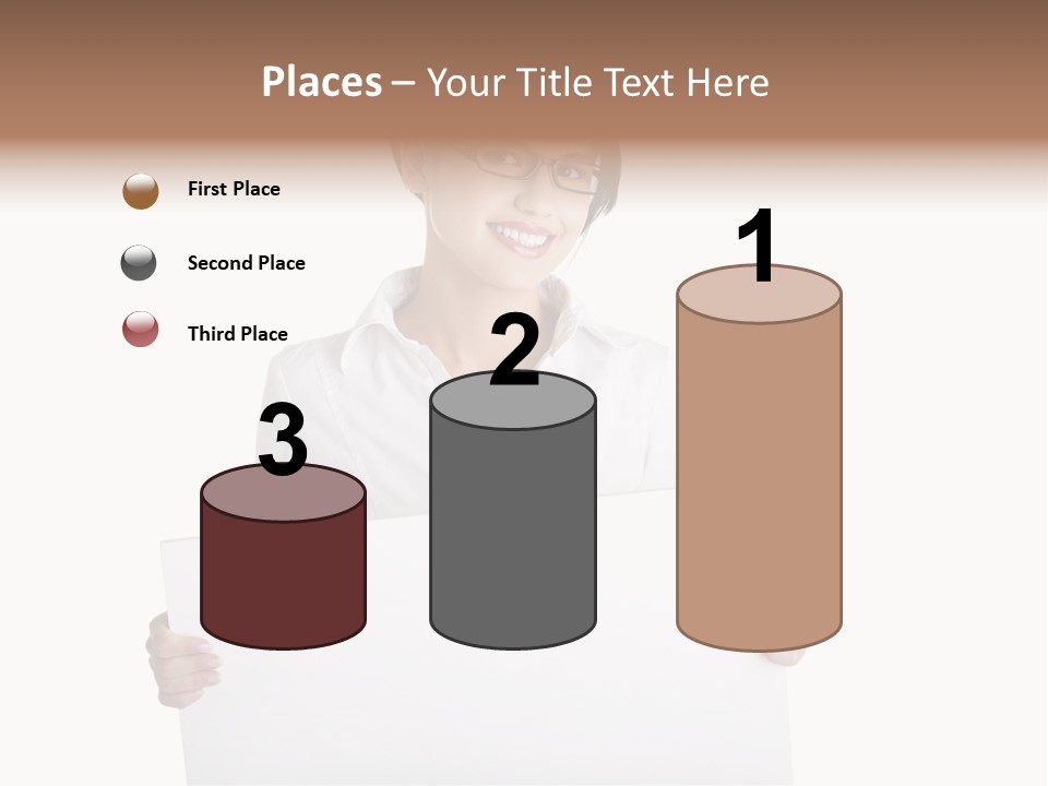 Adult Businesspeople Girl PowerPoint Template