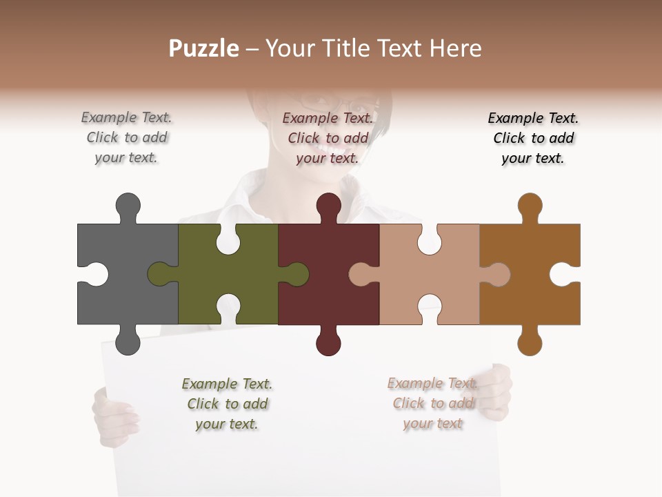 Adult Businesspeople Girl PowerPoint Template