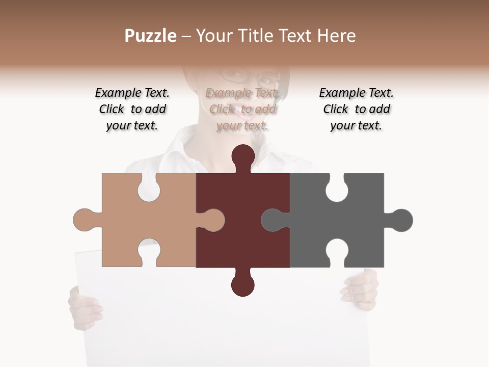 Adult Businesspeople Girl PowerPoint Template