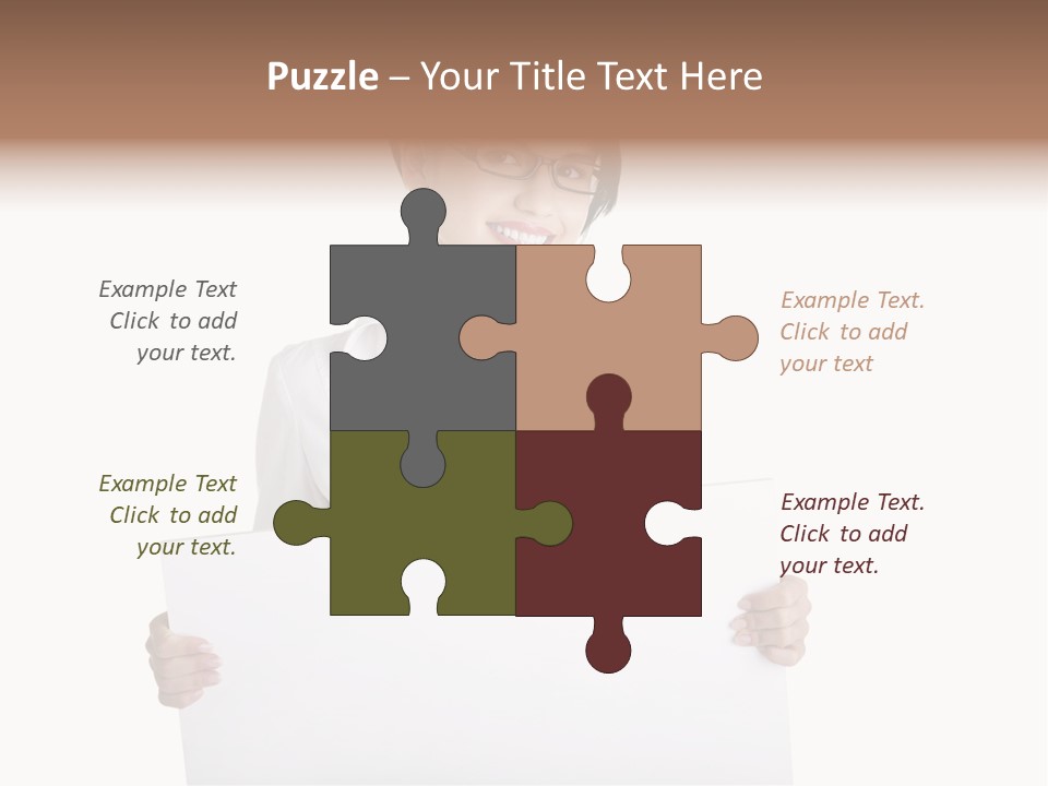 Adult Businesspeople Girl PowerPoint Template