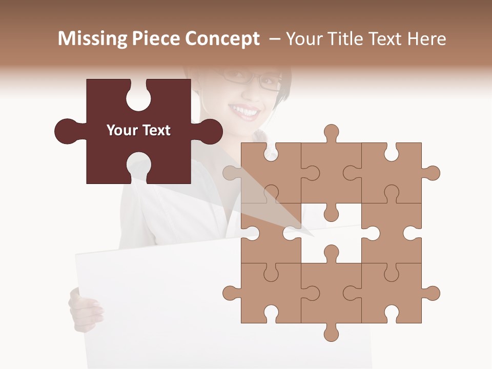 Adult Businesspeople Girl PowerPoint Template