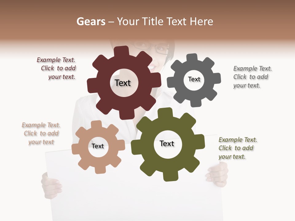 Adult Businesspeople Girl PowerPoint Template