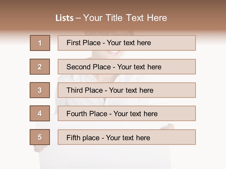 Adult Businesspeople Girl PowerPoint Template