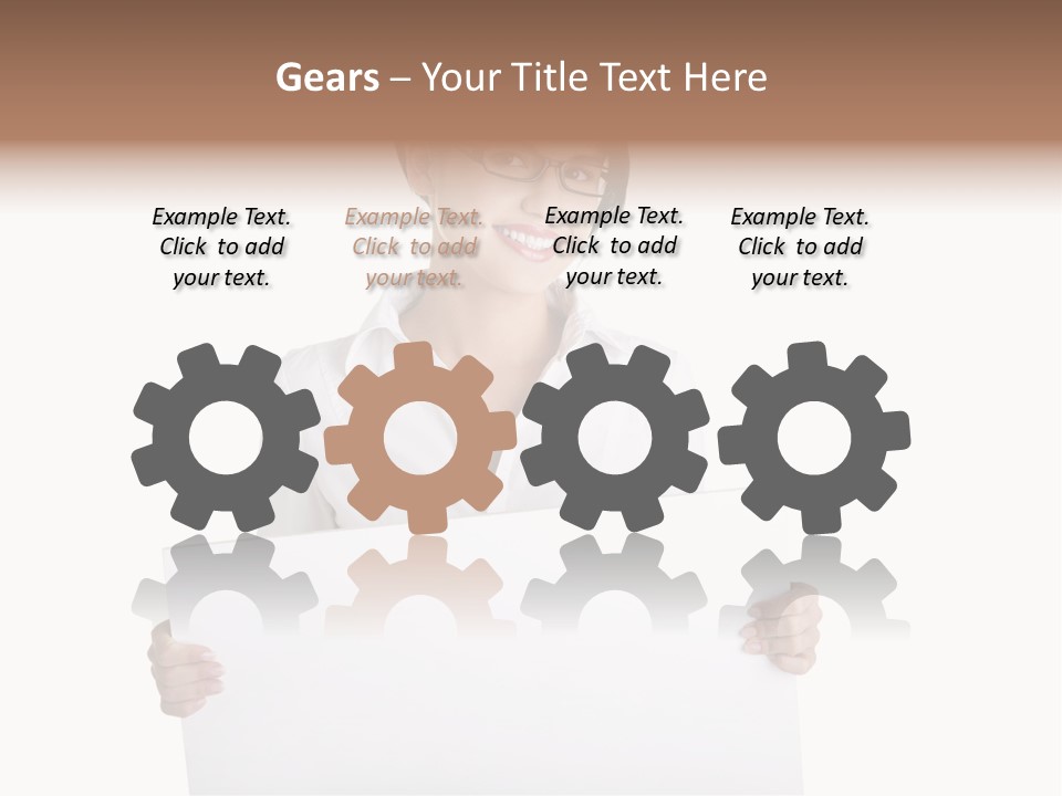 Adult Businesspeople Girl PowerPoint Template