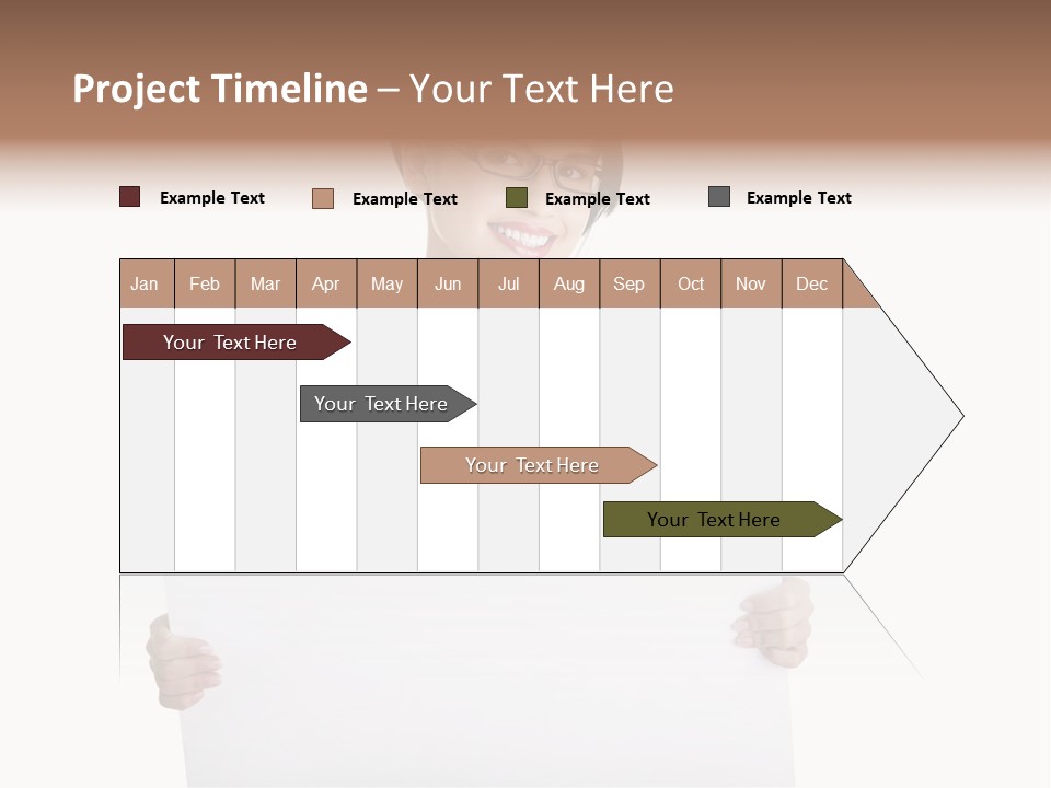 Adult Businesspeople Girl PowerPoint Template