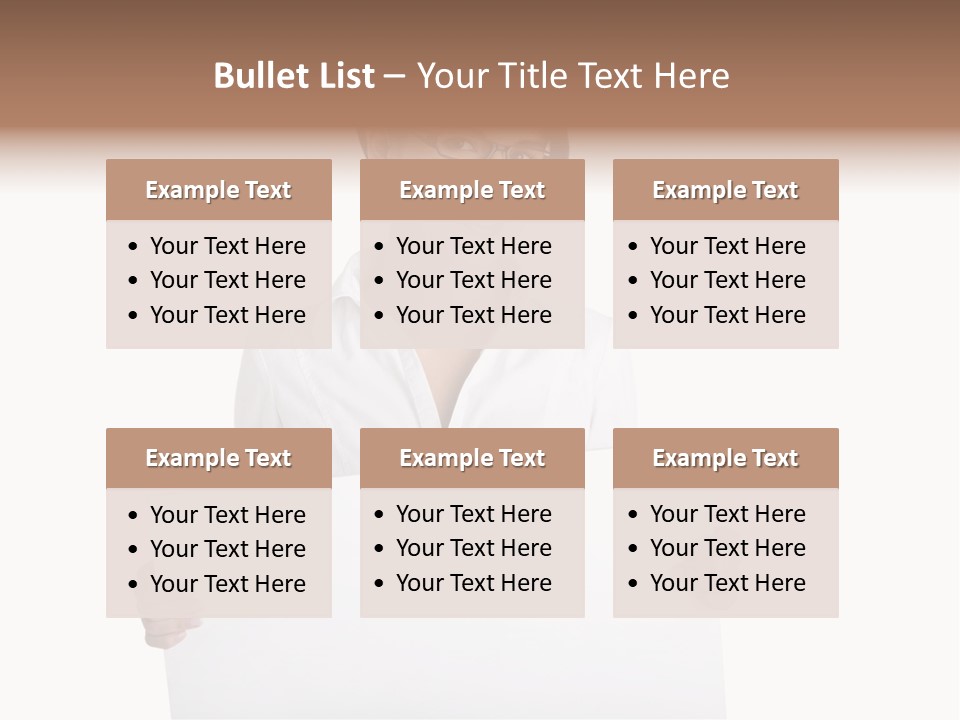 Adult Businesspeople Girl PowerPoint Template