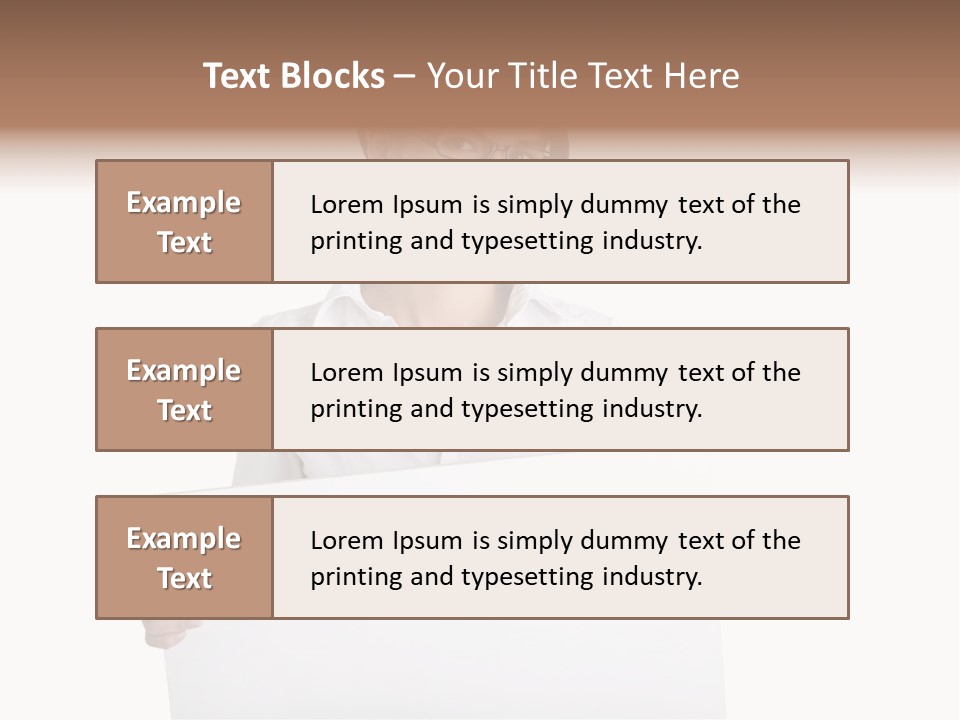 Adult Businesspeople Girl PowerPoint Template