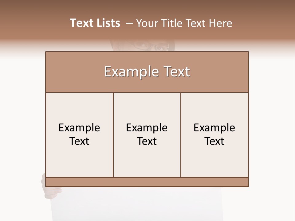 Adult Businesspeople Girl PowerPoint Template