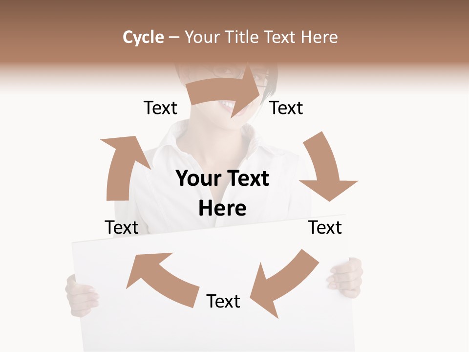 Adult Businesspeople Girl PowerPoint Template