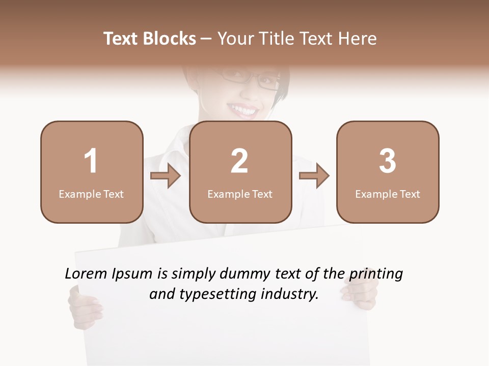 Adult Businesspeople Girl PowerPoint Template