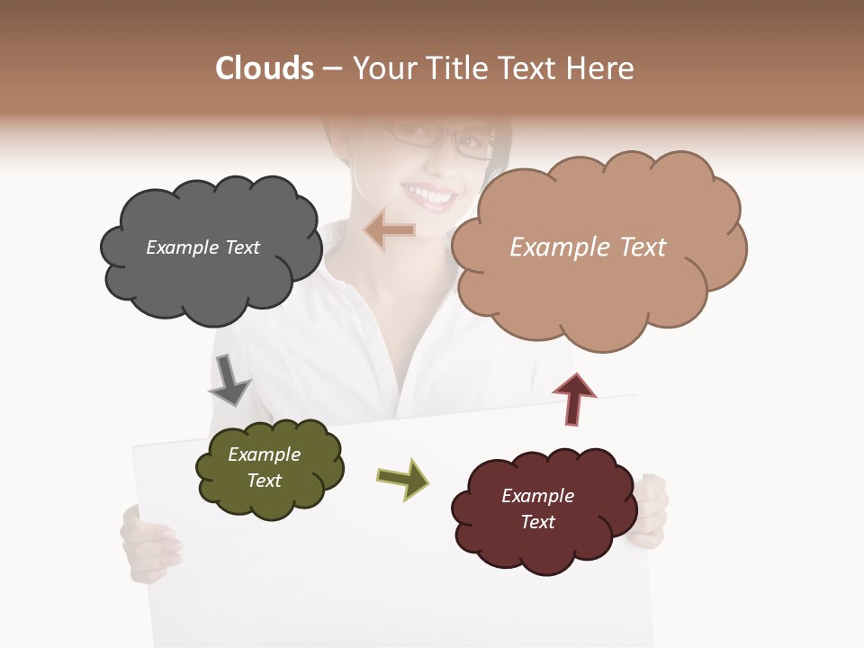 Adult Businesspeople Girl PowerPoint Template