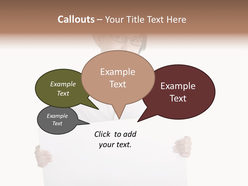 Adult Businesspeople Girl PowerPoint Template