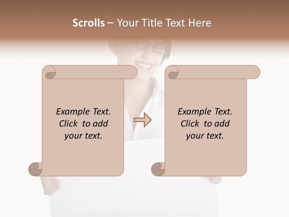 Adult Businesspeople Girl PowerPoint Template