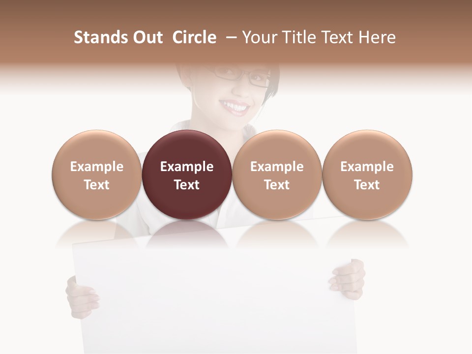 Adult Businesspeople Girl PowerPoint Template