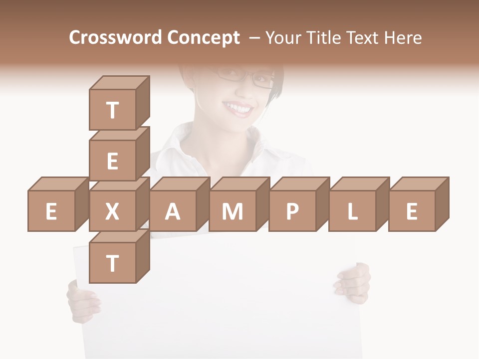 Adult Businesspeople Girl PowerPoint Template