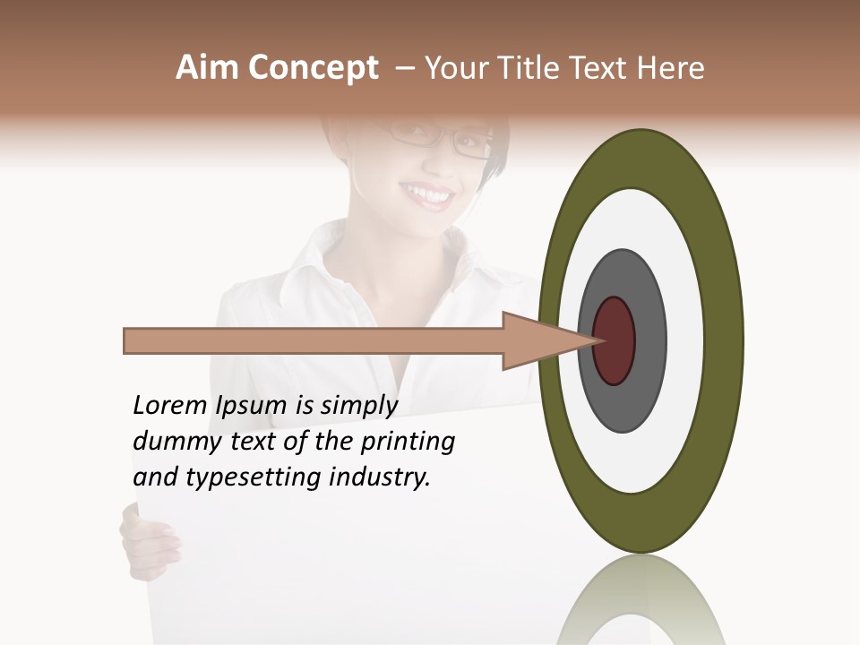 Adult Businesspeople Girl PowerPoint Template