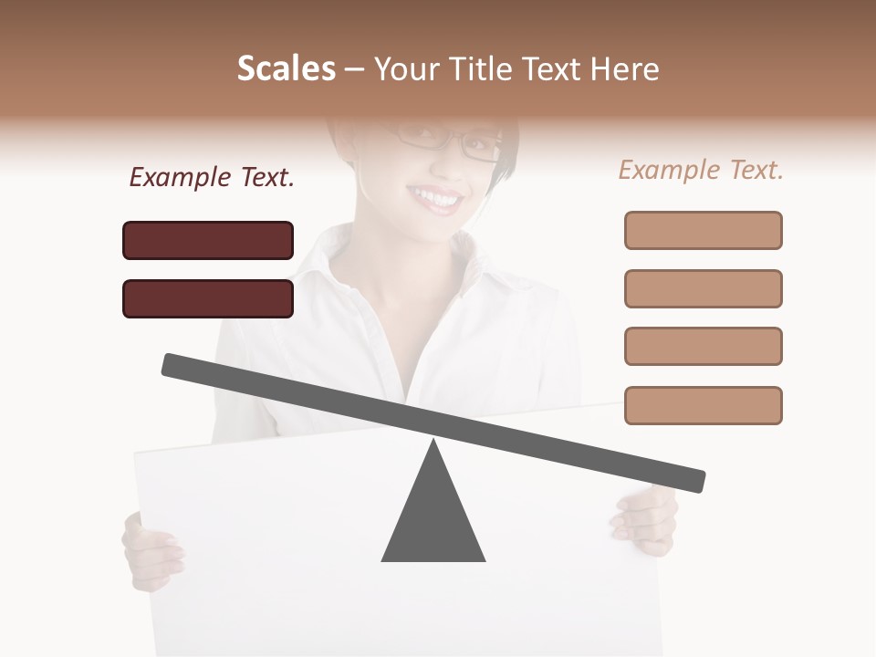 Adult Businesspeople Girl PowerPoint Template