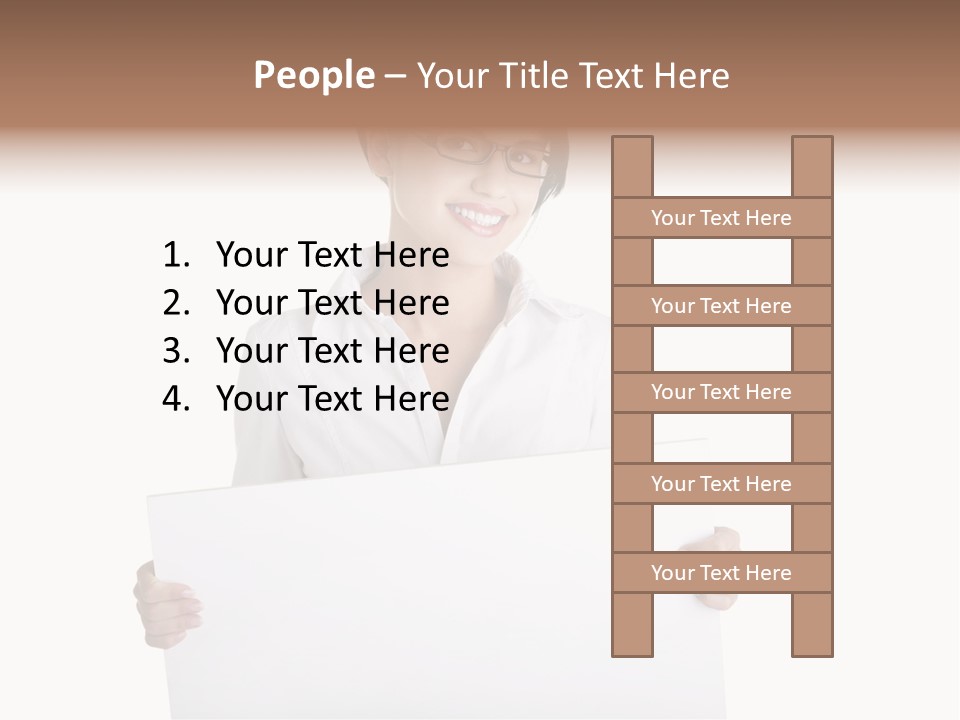 Adult Businesspeople Girl PowerPoint Template