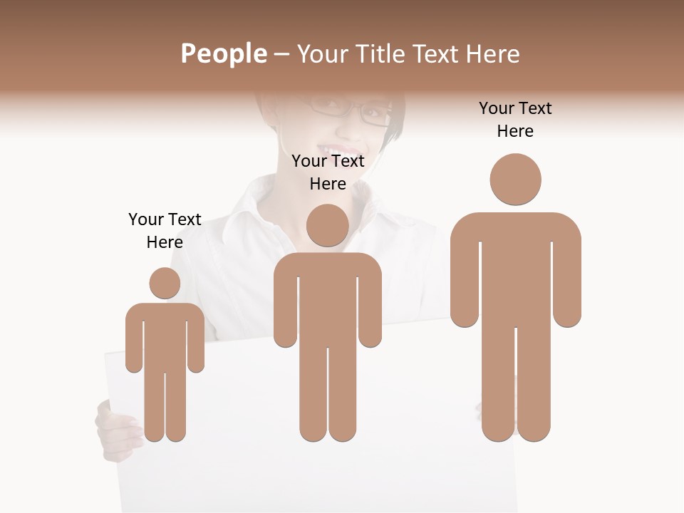 Adult Businesspeople Girl PowerPoint Template