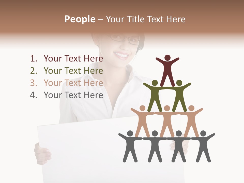 Adult Businesspeople Girl PowerPoint Template