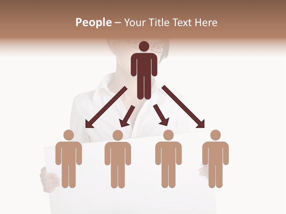 Adult Businesspeople Girl PowerPoint Template