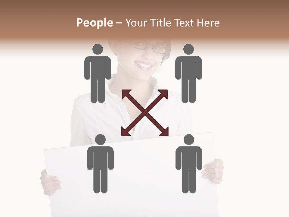 Adult Businesspeople Girl PowerPoint Template