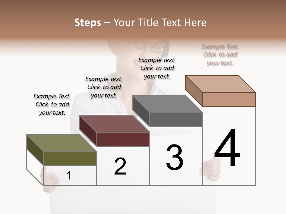 Adult Businesspeople Girl PowerPoint Template