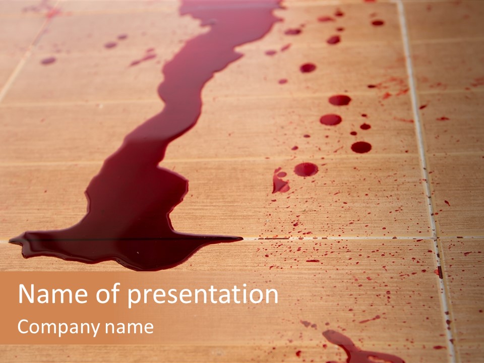 Brush Design Horror PowerPoint Template