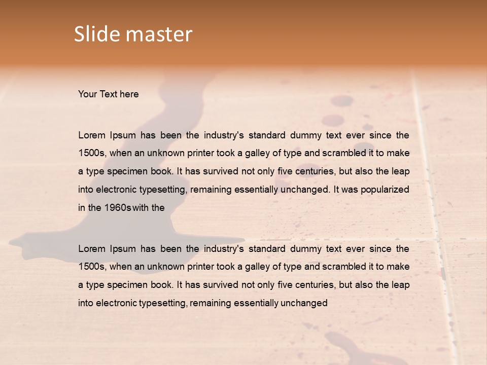 Brush Design Horror PowerPoint Template