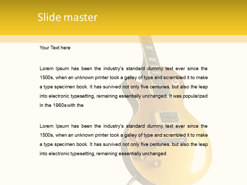 Isolated Solid Riff PowerPoint Template