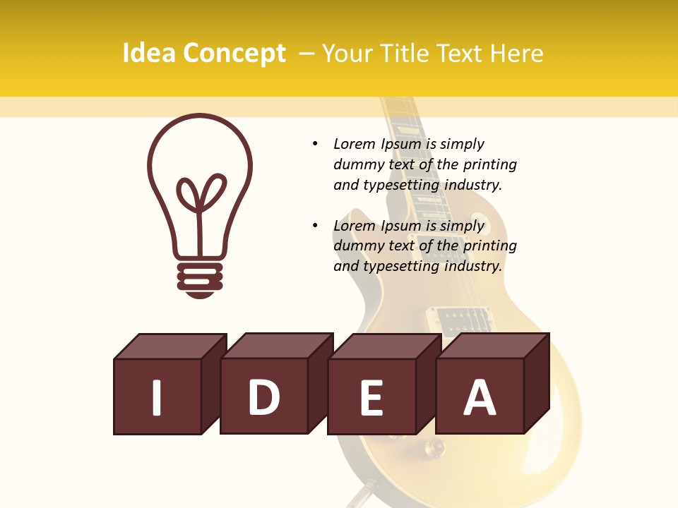 Isolated Solid Riff PowerPoint Template