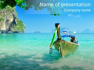 Tourism Thai Coral PowerPoint Template