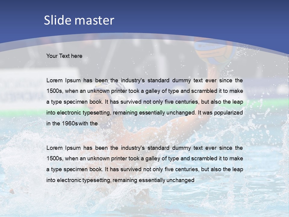 Serbia Ball Polo PowerPoint Template