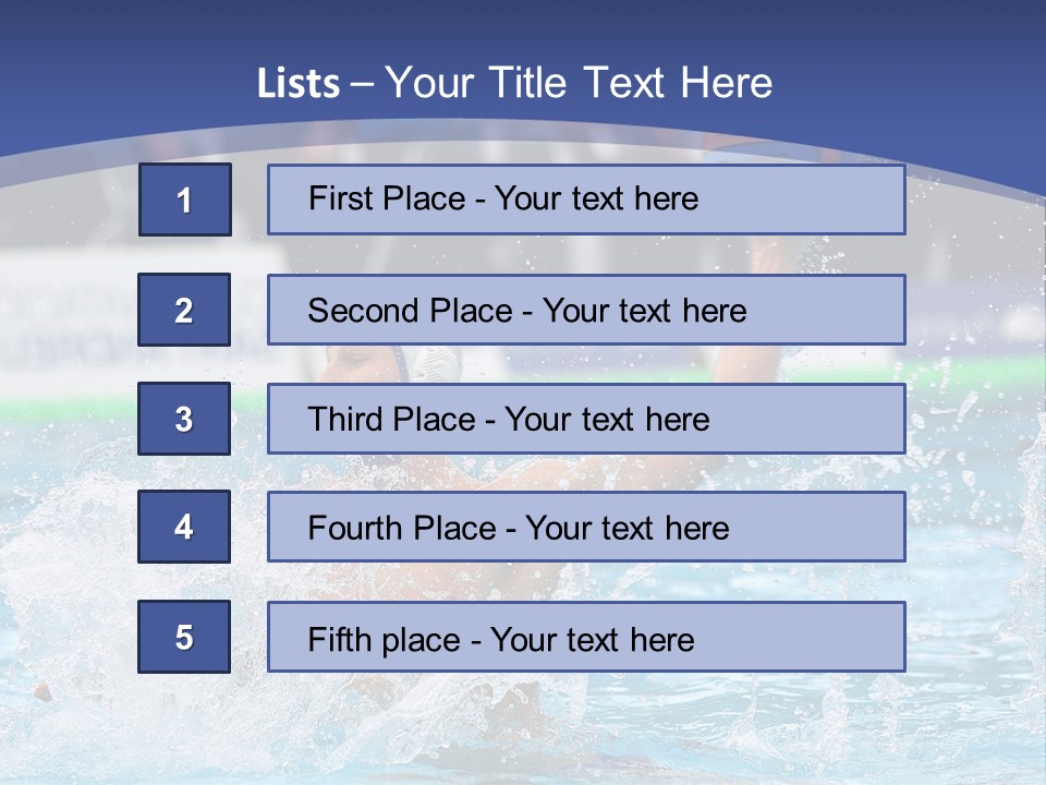 Serbia Ball Polo PowerPoint Template